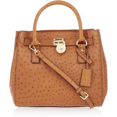 michael kors hamilton ostrich tote|Totes Michael Kors .